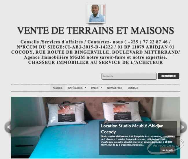 Vente de terrains et maisons