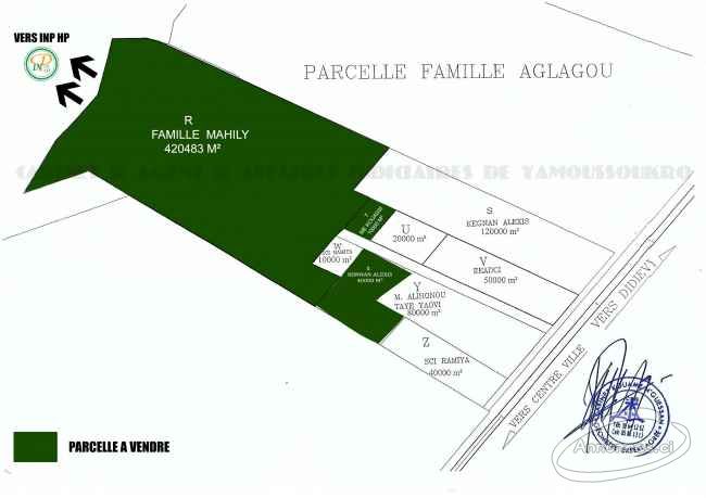 Une parcelle de 47 hectares à céder à yamoussoukro