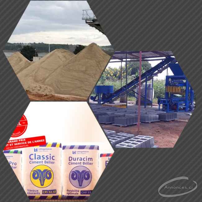 Matériaux de construction en vente