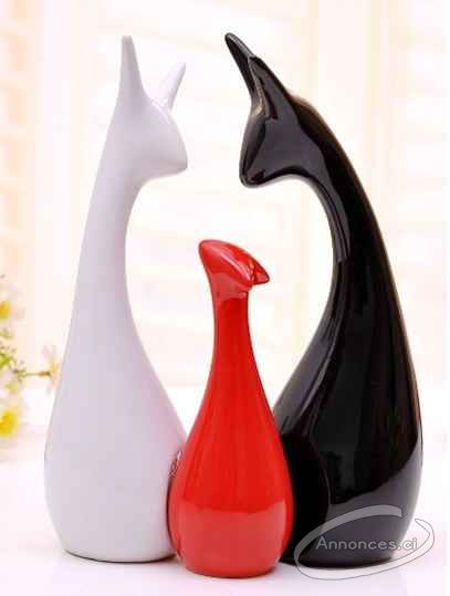 Vente en gros des 3 figurines en céramique