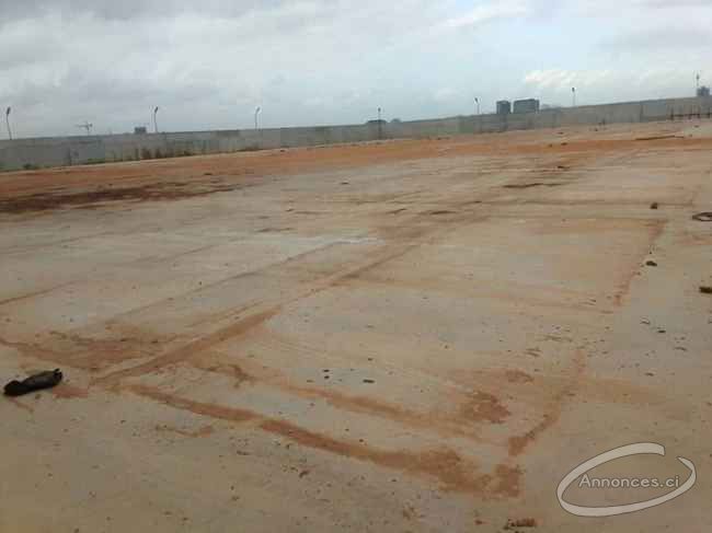 Espace clôturé 8000m2 en location à vridi zone portuaire
