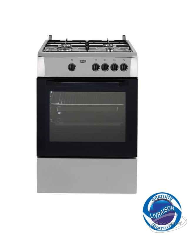 Beko gazinière 4 feux-beko_csg62000gs