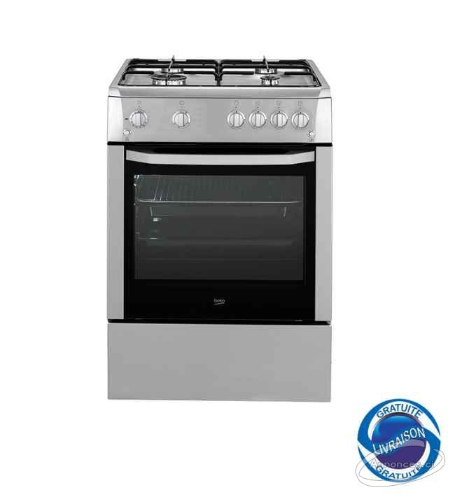 Beko gazinière 4 feux- beko_csg62111dx