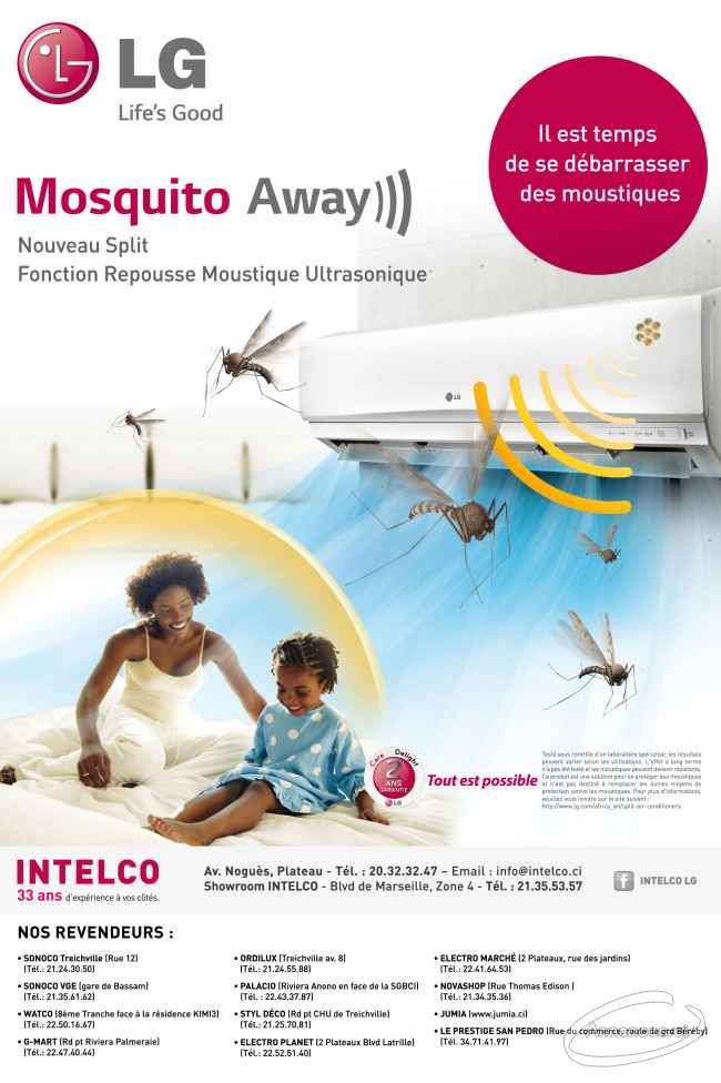 Nouveau  split lg mosquito away