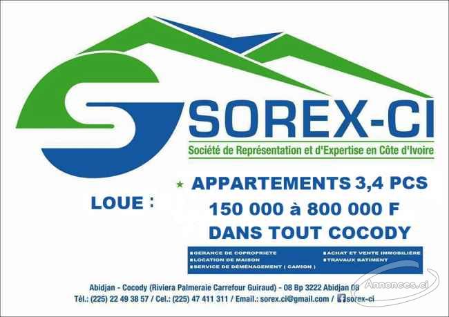 Appartements a louer