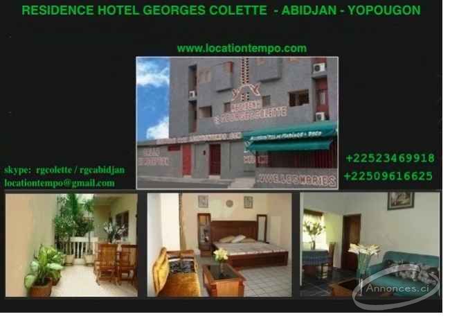 Appartement 2 pieces meuble de vacances – abidjan