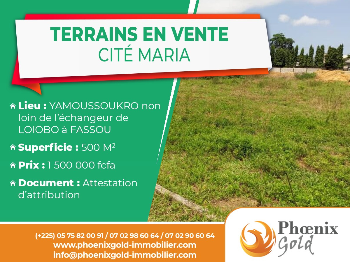 vente de terrains a yamoussoukro