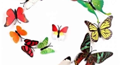 Stickers papillons 3d autocollants muraux