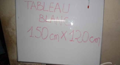 Tableau mural blanc pour usage intensif  dimensions : l 150 cm x h 120 cm