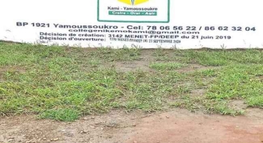 Terrain en vente juste derriÈre un collÈge privé de kami avec acd