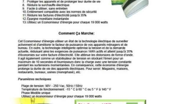 Economiseur d'energie