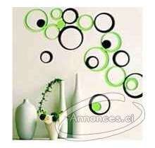 Lot de 18 stickers autocollants muraux 