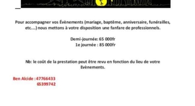 Prestation de fanfare 