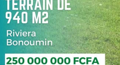 Terrain de 900 m2 en vente à bonoumin zone résidentiel