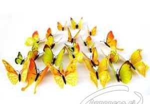 Stickers decoratifs papillons 3d