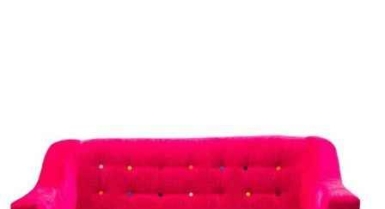 Canapé coccinelle 3 places rose