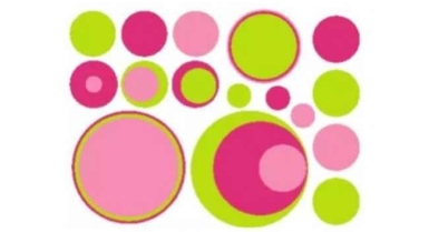 Lot de 18 stickers autocollants muraux